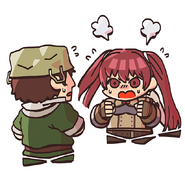 Severa and Holland from the Fire Emblem Heroes guide.