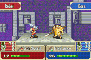 Animation of Bors using the Triangle Attack in Binding Blade.