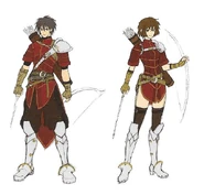 Arte conceptual de la clase Tirador en Path of Radiance.