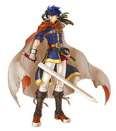 Ike's sticker from Super Smash Brothers Brawl.