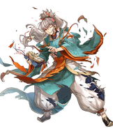 Artwork of Takumi as the Troubled Heart from Fire Emblem Heroes by Niji Hayashi.