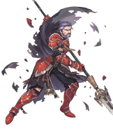 Artwork of Duessel from Fire Emblem Heroes by Areku Nishiki.