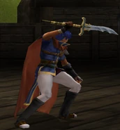 Ike wielding the Laguzslayer in Path of Radiance.