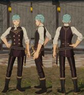 Caspar as a student in Fire Emblem Warriors Three Hopes