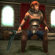 Battle model of Gaius as a Fighter in Awakening.