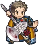 Greil's sprite as the Heroic Exemplar in Heroes.