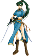 Artwork de Lyn dans Fire Emblem: The Blazing Blade