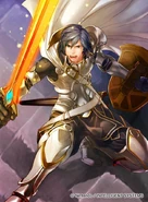 Artwork of Chrom in Fire Emblem 0 (Cipher) by Senri Kita.