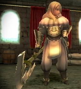 Libra's battle model as a War Monk in Awakening.