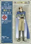 Hawk, as he appears in the first series of the TCG as a Level 1 Sage.