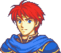 Eliwood's alternate portrait as he talks to Mark.