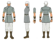 Concept artwork of the White Dragon class in human form from Tellius Recollection vol.2