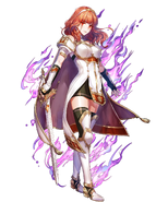 Artwork of Celica (Imprisoned Soul) in Heroes by Akira Fujikawa.