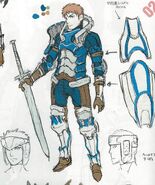 Concept artwork of the male variant of the Hero class from Awakening.