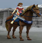 Battle model of Mist, a Valkyrie from Path of Radiance.