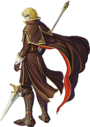 Artwork of Sirius from Fire Emblem: New Mystery of the Emblem.