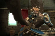 Lissa's battle model as a Dark Flier in Awakening.