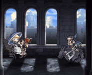 Constance attacking with Agnea's Arrow in Fire Emblem Heroes.