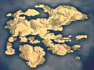 The Continent of Archanea, as seen from Fire Emblem: Shadow Dragon.
