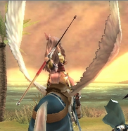 Sumia preparing to launch the Short Spear in Awakening.