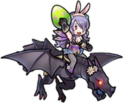 Camilla's sprite as the Spring Princess in Heroes.