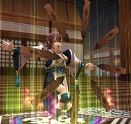 Hayato preparing to summon a Tiger Spirit.