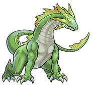 Sprite of a transformed Ice Dragon (Ninian) in Heroes.