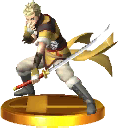 Owain's trophy from Super Smash Bros. for Nintendo 3DS and Wii U.