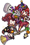 Harvest Engage Anna and Awakening Anna's sprite from Heroes.