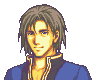 Karel's in-game portrait in Fire Emblem: Binding Blade.