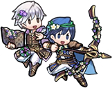 Sprite of Fate-Defying Duo Chrom and Male Robin from Heroes.