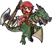 Minerva's sprite in Fire Emblem Heroes.