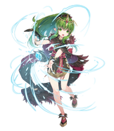 Artwork of Resplendent Young Tiki from Fire Emblem Heroes by Sakura Miwabe.