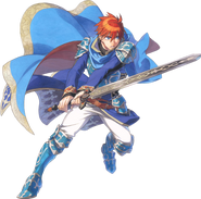 Eliwood atacando en Fire Emblem: Heroes.