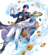 Artwork of Tea Party Sigurd from Fire Emblem Heroes by Rika Suzuki.