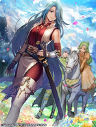 Artwork of Lucia in Fire Emblem 0 (Cipher) by Nijihayashi.