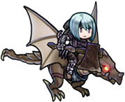 Beruka's sprite in Fire Emblem Heroes.