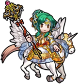 Ascended Elincia's sprite from Heroes.