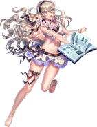 Artwork of Female Corrin (Nohrian Summer) from Fire Emblem Heroes by Sencha.