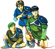 Versions de Gray, Kliff et Tobin dans Fire Emblem Gaiden