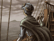 CG de Marth en su viaje a Talys de Shadow Dragon.