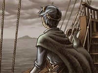 Marth looking from ship