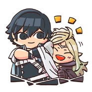 Chrom and Nowi from the Fire Emblem Heroes guide.