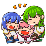 Catria, Est and Palla from the Fire Emblem Heroes guide.