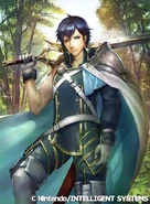 Artwork of Chrom in Fire Emblem 0 (Cipher) by Hisashi Momose.