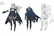 Concept art of female Corrin as a Nohr Noble in Fates