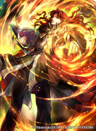 Artwork of Arvis in Fire Emblem 0 (Cipher) by Sachiko Wada.