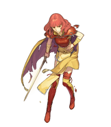 Celica (Warrior Priestess) as she appears in Heroes by Hidari.