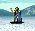 Claud's battle sprite as a High Priest in Genealogy of the Holy War.