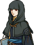 Soren's unused cloaked portrait in Path of Radiance.